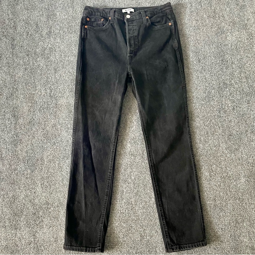 Re/Done Charcoal Denim Jeans